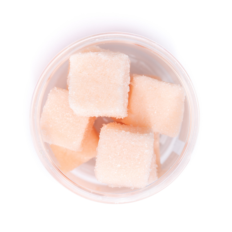Peach Sugar Cube Jar